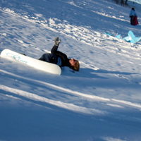 2003 11 22 lindsay teaching jenny to snowboard