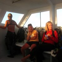 caye caulker - scuba blue hole day - boat pics